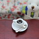Mini-Porzellan-Kaffeetassen mit Tablett und Löffel BOTT-PW0001-207-3