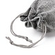 Sacs en polyester imitation toile de jute sacs à cordon ABAG-R005-14x10-04-4