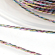 丸いメタリック糸  12プライ  カラフル  1mm  約54.68ヤード（50m）/ロール MCOR-L001-1mm-17-2