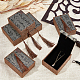 Rectangle Burlap Jewelry Necklace Boxes SBOX-PH0001-01-5