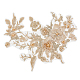 3D-Blumen-Organgza-Polyester-Stickerei-Ornament-Zubehör DIY-WH0297-20E-1