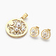Ensembles de bijoux avec pendentifs en 304 acier inoxydable et clous d'oreille SJEW-F184-01-2