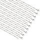 Nbeads 10Pcs 304 Stainless Steel Satellite Chain Necklaces Set for Men Women NJEW-NB0001-13-1