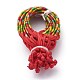 Плетеные браслеты из нейлонового шнура радуги BJEW-Z008-03-2