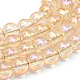 Chapelets de perles en verre électroplaqué EGLA-Q062-10mm-A15-1