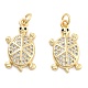 Подвески из латуни с прозрачным фианитом KK-U009-12B-G-1