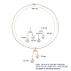 Pendentifs colliers et boucles d'oreilles ensembles de bijoux SJEW-JS01064-03-9