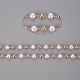 Handgefertigte Perlenketten aus Messing CHC-S012-005A-01-4