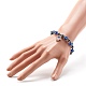 Evil Eye Resin Beads Stretch Bracelet for Girl Women BJEW-JB06763-01-3