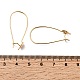 Crochets d'oreilles en laiton&nbsp;KK-F916-02G-3