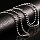 316L Surgical Stainless Steel Ball Chain Necklaces for Men NJEW-BB07995-20-5