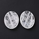 Oval Natural Quartz Crystal Thumb Worry Stone for Anxiety Therapy G-P486-03C-3
