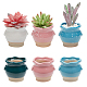 Nbeads 6 pz vasi da fiori in ceramica colorati BOTT-NB0001-03-1