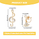 SUPERFINDINGS 20Pcs 4 Style Rack Plating Charms Alloy Rhinestone Pendants Platinum Golden Musical Note Instruments Charms Sparkling Rhinestone Charms for Jewelry Making ALRI-FH0001-15-2
