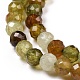 Natürlichen grünen Granat Perlen Stränge G-C009-A25-4