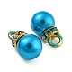 (venta de liquidación defectuosa: anillo teñido) dijes de perlas de imitación de plástico abs KY-XCP0001-25G-01-2