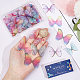 SUNNYCLUE 1 Box 180Pcs 9 Style Butterfly Earring Charms Butterfly Wings Charms Organza Butterflies Bulk Spring Fabric Butterfly Decoration Wing Charm for Jewelry Making Adult DIY Dangle Earrings FIND-SC0004-17-3