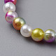 Acrylic & ABS Plastic Imitation Pearl Beads Stretch Bracelets BJEW-JB04759-5
