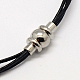 Multi-strand Leather Bracelets X-BJEW-A097-05-3