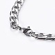 304 Stainless Steel Curb Chains Jewelry Sets SJEW-E328-08-4