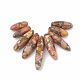 Synthetic Gold Line Imperial Jasper Beads Strands G-S325-001B-1