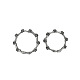 Bracelet chaîne à maillons tête de mort en acier inoxydable pour hommes WG46316-01-1