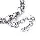 304 Stainless Steel Multi-strand Cable Chain Bracelets BJEW-JB04503-3