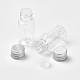 10mlペットプラスチック液体ボトル  平肩  アルミスクリューキャップ付き  透明  5.3x2.3cm 容量：10ml（0.34液量オンス） MRMJ-WH0011-H03-4