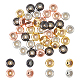 Chgcraft 40 pz 4 colori perline in ottone KK-FH0006-49B-1
