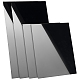 パンダホールエリート4個2スタイルDIYアクリルボード  DIYチップカード用  長方形  ブラック  2個/スタイル DIY-PH0006-40A-1