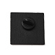 クリエイティブコーヒーエナメルピン  バックパックの衣類用の黒合金ブローチ  キャメル  26.5x26.5x1.5mm JEWB-P030-K04-2