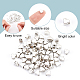 SUPERFINDINGS 1000Pcs Plating ABS Plastic Beads KY-FH0001-18-4