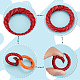 Pandahall elite 20 pz 10 colori anelli a molla in lega di zinco FIND-PH0017-36-4