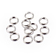 Platinum Plated Iron Split Key Rings X-IFIN-C057-15mm-1