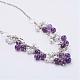 Natural Amethyst Beads Necklaces NJEW-JN01887-05-2