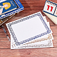 Craspire 卒業証書  青い枠  レターサイズの白紙  オフィス用品  ミックスカラー  39.7x21x0.3cm  30シート/セット DIY-CP0003-10-4