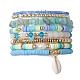 Set di braccialetti elasticizzati con perline di perle e perle naturali della Malesia da 8 e 8 stili BJEW-JB09733-1