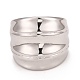 304 strukturierter klobiger Ring aus Edelstahl für Damen RJEW-B040-16B-P-2