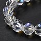 Transparent Glass Beads Strands GLAA-F114-02A-10-4