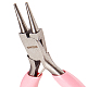 Sunnyclue mini alicates de punta redonda de 3 pulgada alicates de precisión para abalorios herramientas de doblado de bucle de alambre de joyería para hacer joyas de diy proyectos de hobby rosa PT-SC0001-26-1