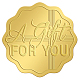 Adesivi autoadesivi in lamina d'oro in rilievo DIY-WH0211-305-1