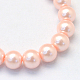 Chapelets de perles rondes en verre peint X-HY-Q003-6mm-05-2