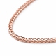 925 Weizenketten-Halskette aus Sterlingsilber für Frauen STER-I021-04RG-2