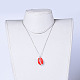 Kaurimuschel Perlen Anhänger Halsketten NJEW-JN02365-03-5