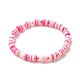 Handmade Polymer Clay Heishi Beads Stretch Bracelets Set BJEW-JB07406-03-3