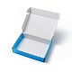 レーザースタイルの紙のギフトボックス  長方形  ディープスカイブルー  完成品：20x14.5x4.35cm CON-G014-01B-2