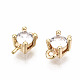 Brass Micro Pave Clear Cubic Zirconia Peg Bails Charms KK-T056-95G-NF-3