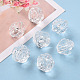 Transparent Clear Acrylic Rose Beads X-PL305Y-1-7