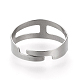 Ajustable 304 bases del anillo de dedo del acero inoxidable X-STAS-R094-18-3