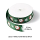 1 Rolle weihnachtlich bedrucktes Ripsband aus Polyester OCOR-YW0001-05B-4